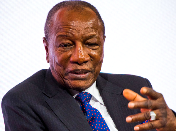 Alpha Condé, président de la République de Guinée