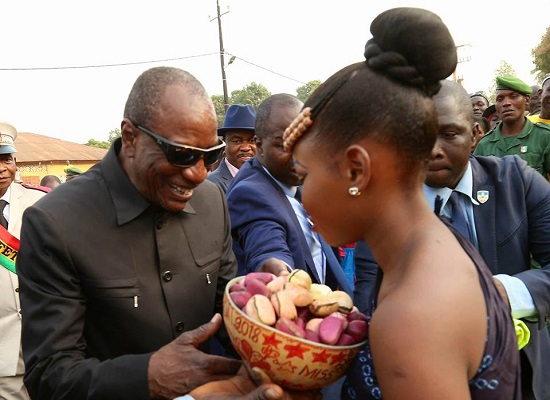 Alpha Condé, président de la République de Guinée