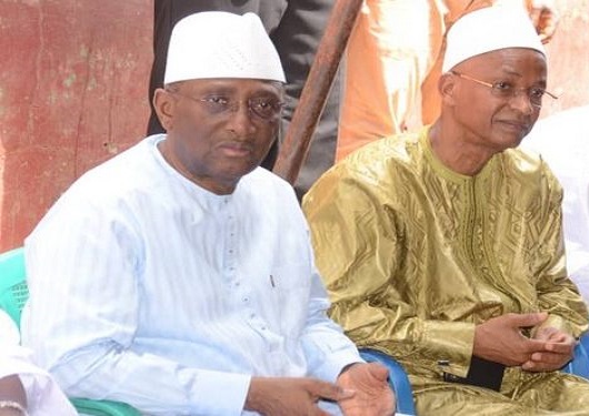 Sidya Touré, leader de l'UFR et Cellou Dalein Diallo, président de l'UFDG
