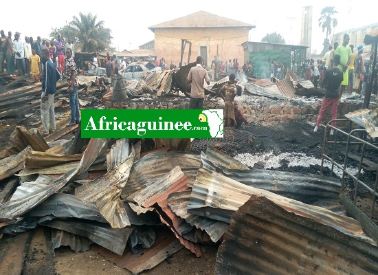 Incendie au centre de tapisserie de Nzerekoré