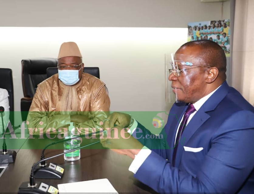 Mamadou Sylla, leader de l'UDG et le Premier Ministre Kassory Fofana