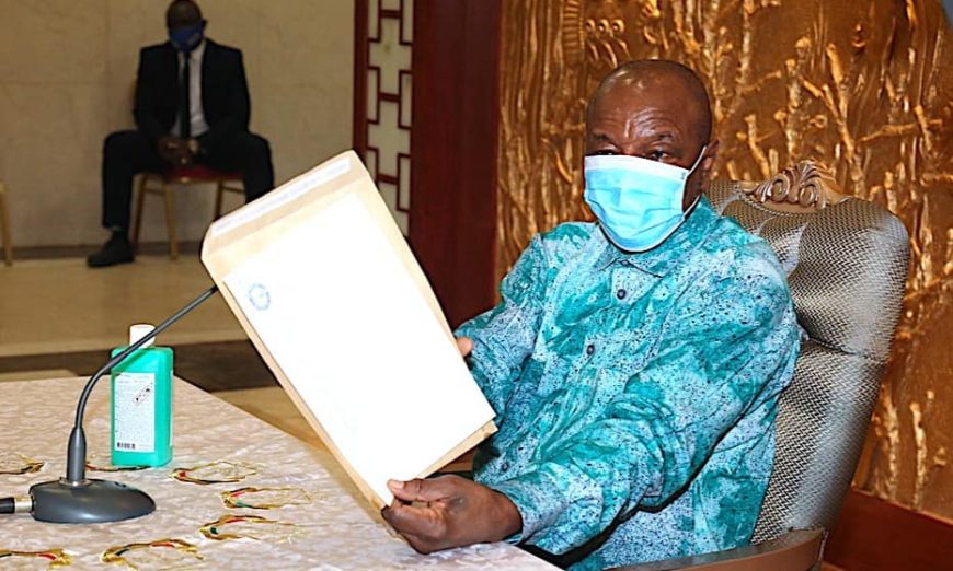 Alpha Condé, président de la République de Guinée