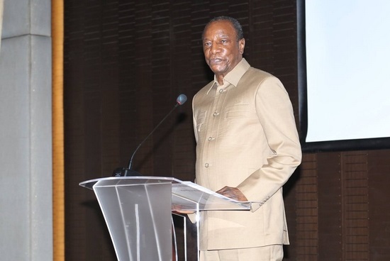 Alpha Condé, président de la République de Guinée