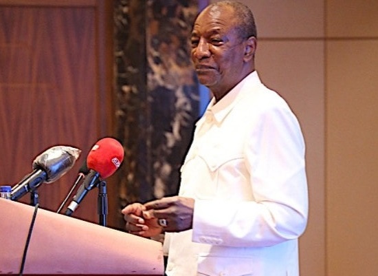 Alpha Condé, président de la République de Guinée