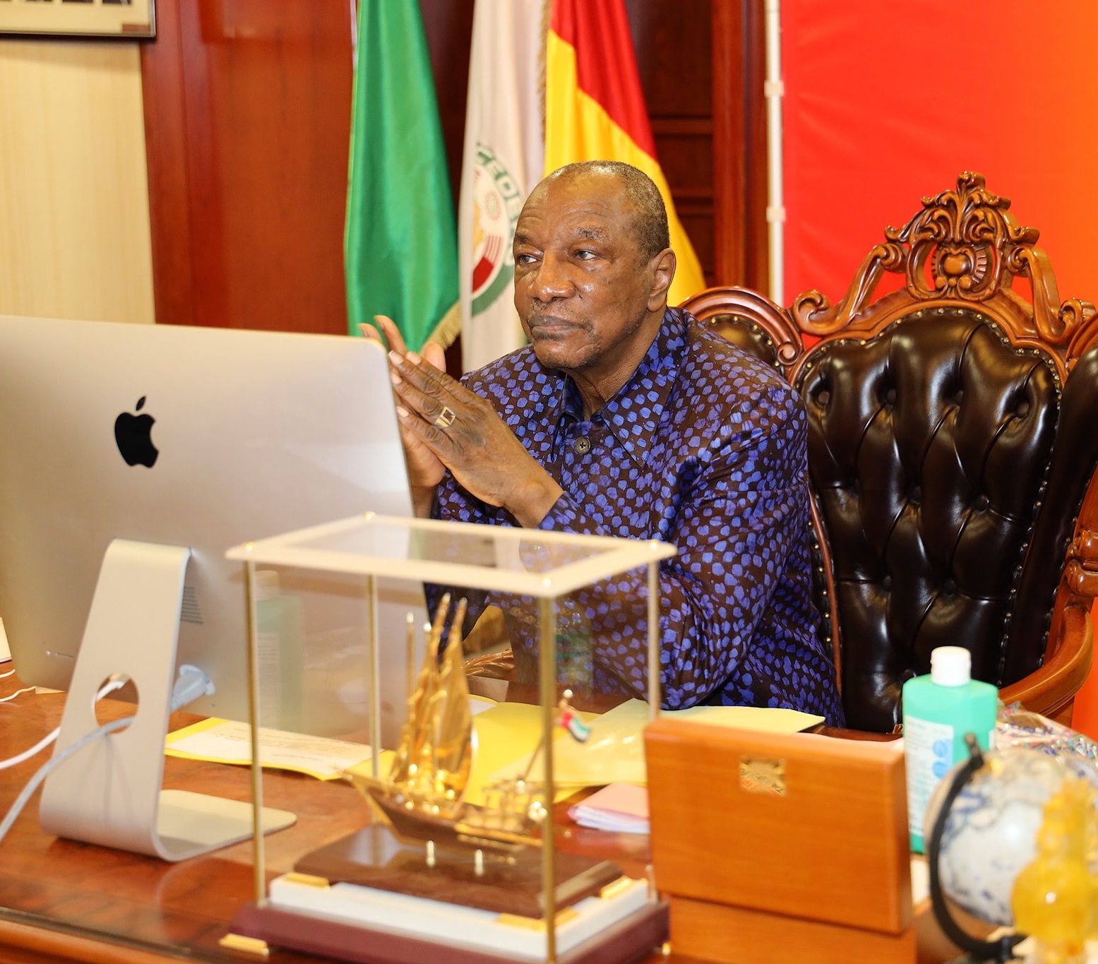 Alpha Condé, président de la République de Guinée
