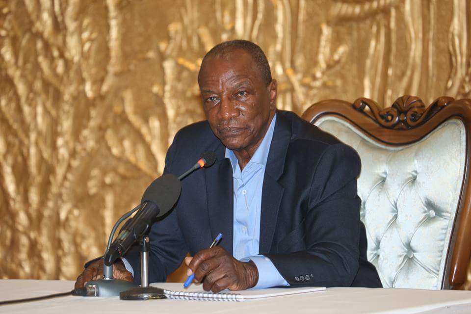 Alpha Condé, président de la République de Guinée