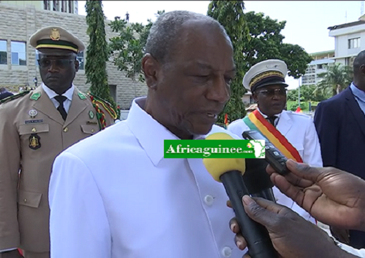 Alpha Condé, président de la République de Guinée