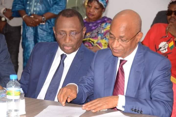 Les anciens premiers ministres Cellou Dalein Diallo, Sidya Touré