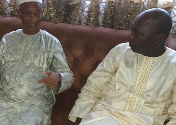 Cellou Dalein Diallo, leader de l'UFDG et Abdourahmane Sano, Coordinateur national du FNDC