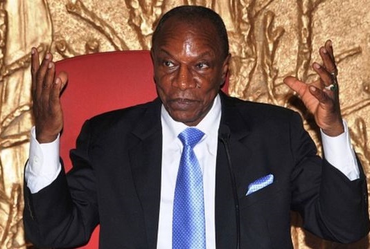 Alpha Condé, président de la République de Guinée