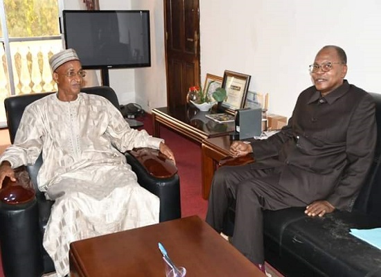 Cellou Dalein Diallo, leader de l'UFDG et Mohamed Ibn Chambas