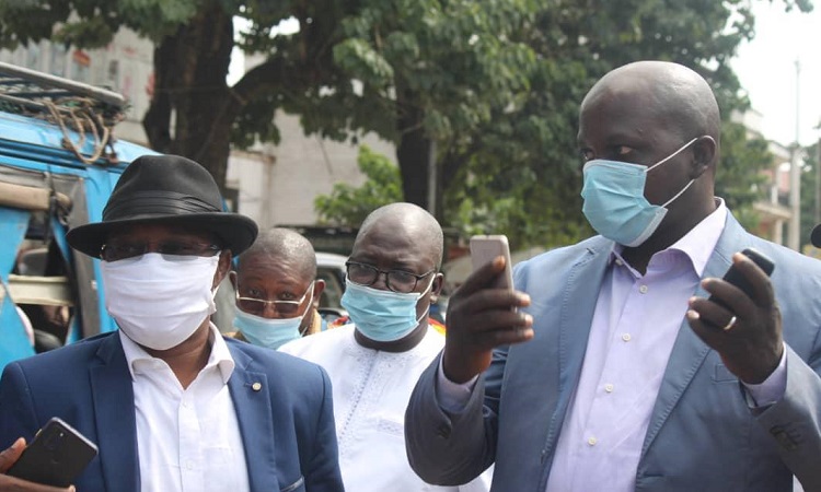 Ousmane Gaoual Diallo, Etienne Soropgui en compagnie de leurs avocats à la DPJ