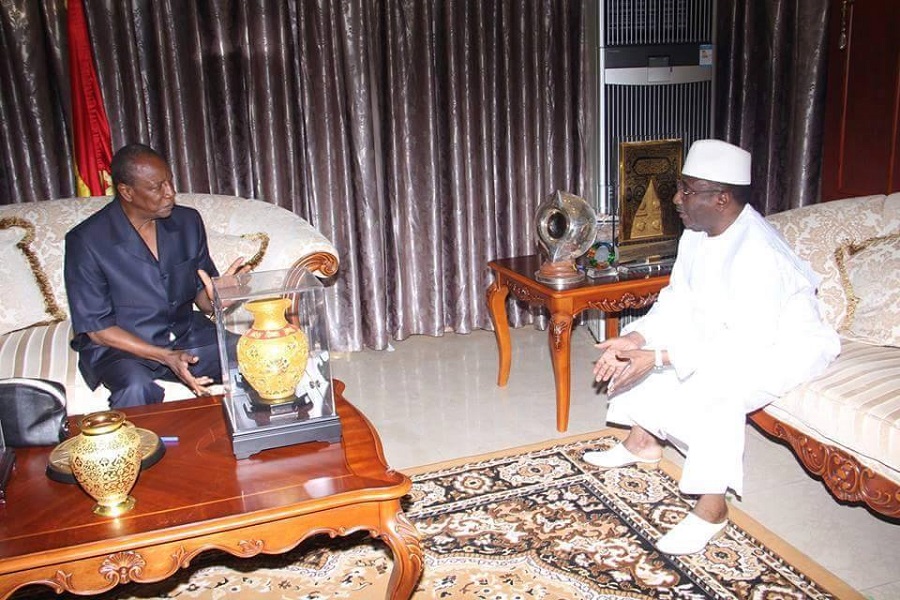 Alpha Condé et Sidya Touré