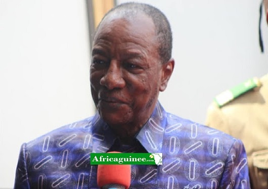 Alpha Condé, président de la République de Guinée