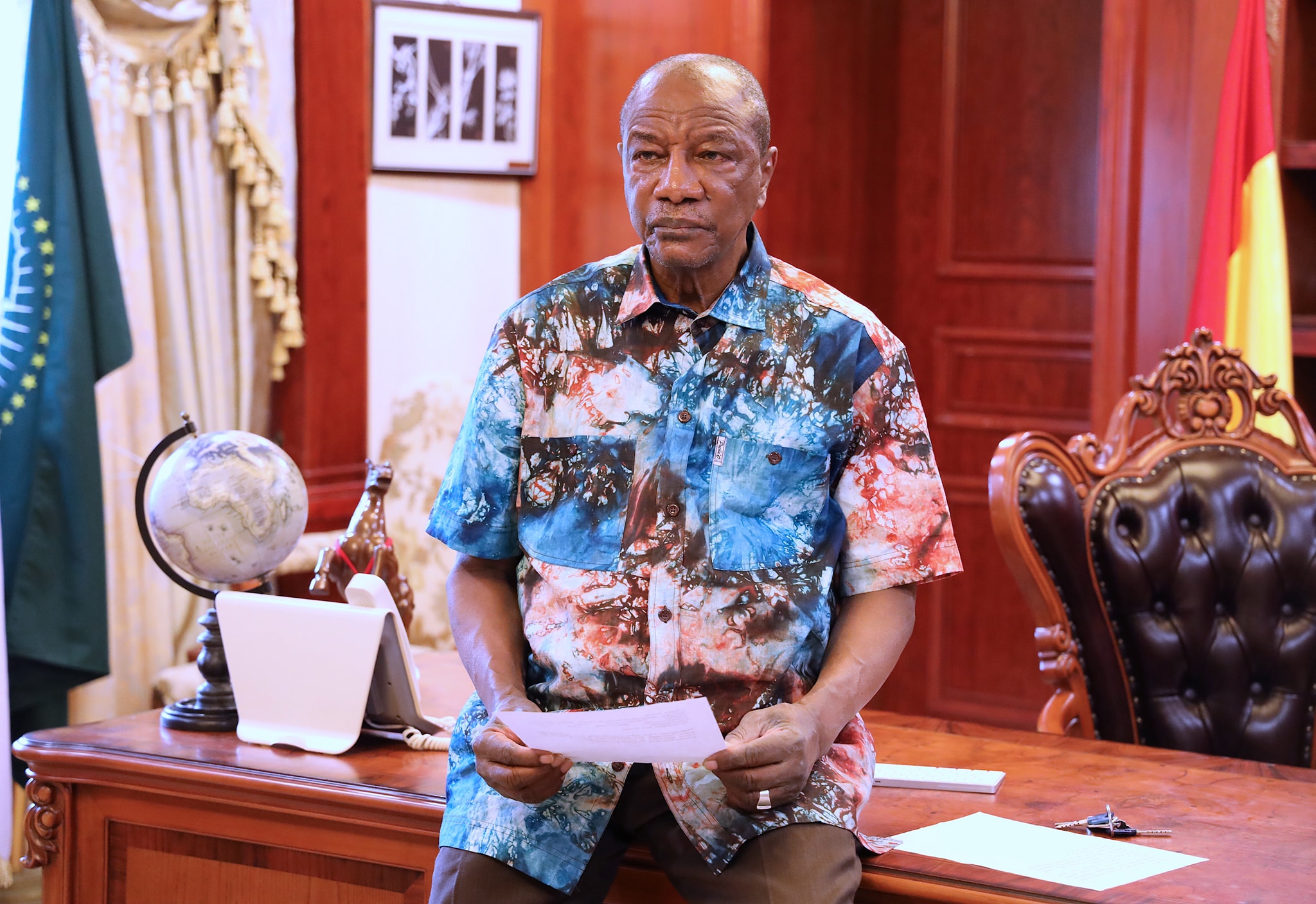 Alpha Condé, président de la République de Guinée