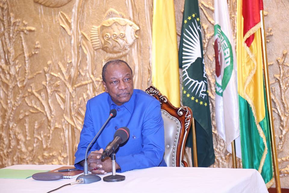 Alpha Condé, président de la République de Guinée