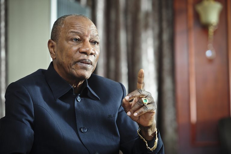 Alpha Condé, président de la République de Guinée