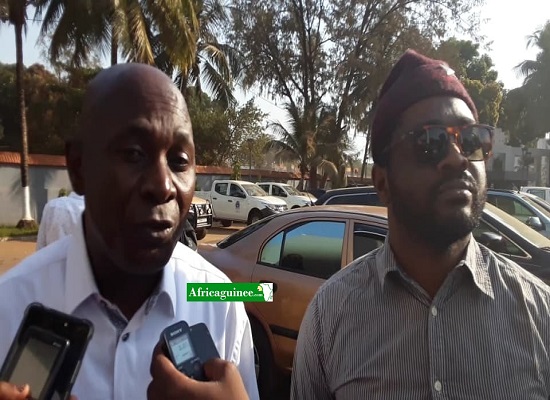 Abdourahmane Sano, coordinateur national du FNDC et Foniké Mengué
