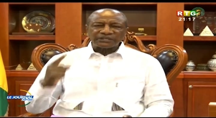 Alpha Condé, président de la République de Guinée