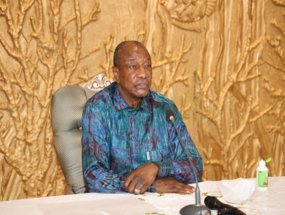 Alpha Condé, président de la République de Guinée