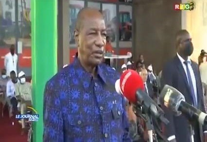 Alpha Condé, président de la République de Guinée