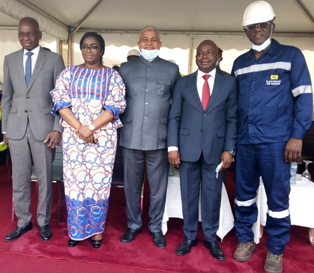 Des officiels guinéens à la cérémonie de lancement de la semaine de l'électricité