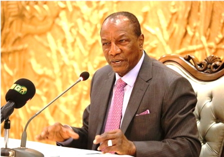 Alpha Condé, président de la République de Guinée