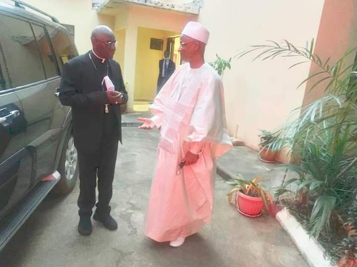 Cellou Dalein Diallo et le Cardinal Robert Sarah