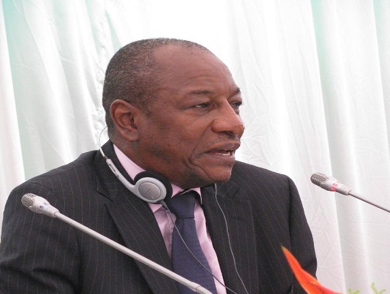 Alpha Condé, président de la République de Guinée