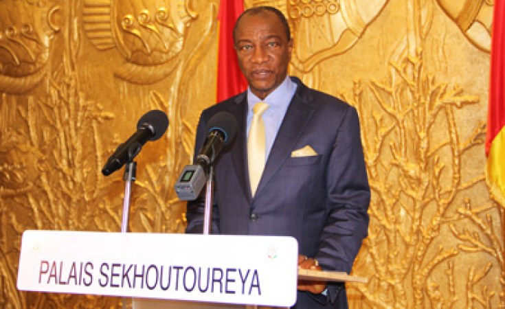 Alpha Condé, président de la République de Guinée