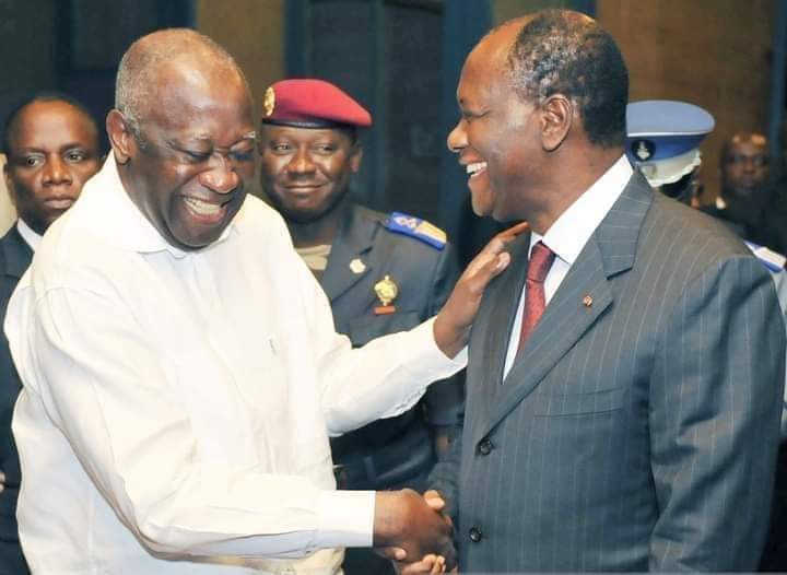 Laurent Gbagbo et Alassane Ouattara