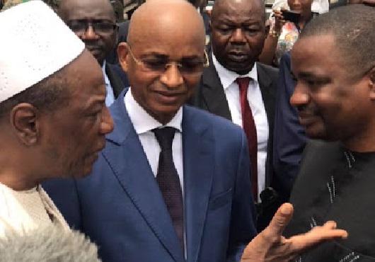 Alpha Condé, Cellou Dalein et Tibou Kamara