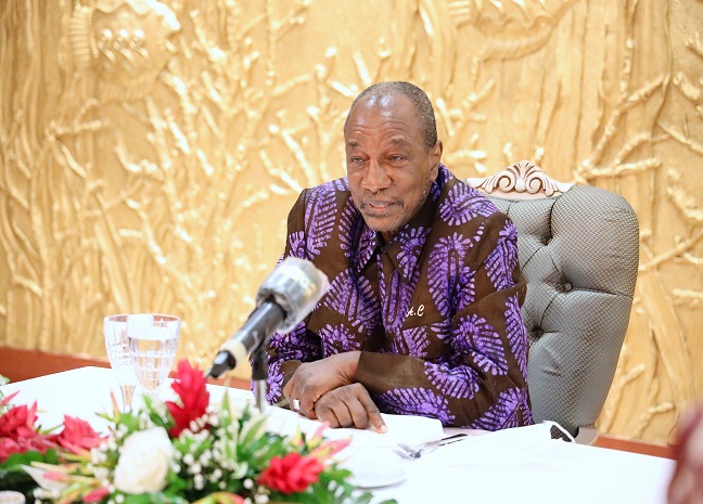 Alpha Condé, président de la République de Guinée