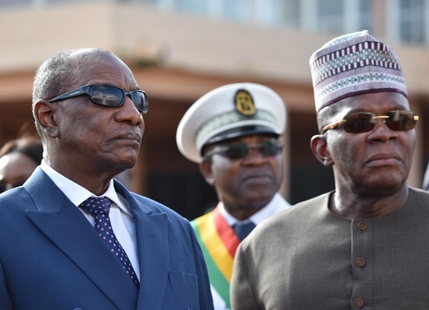 Alpha Condé, président de la République de Guinée et son Premier Ministre Kassory Fofana