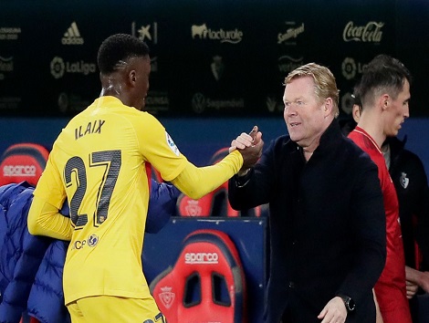 Ronald Koeman et Ilaix Moriba