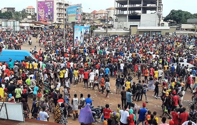 Des scènes de liesses à Conakry à l'annonce du coup d'Etat