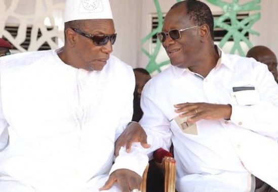 Alpha Condé et Alassane Ouattara, image d'archive