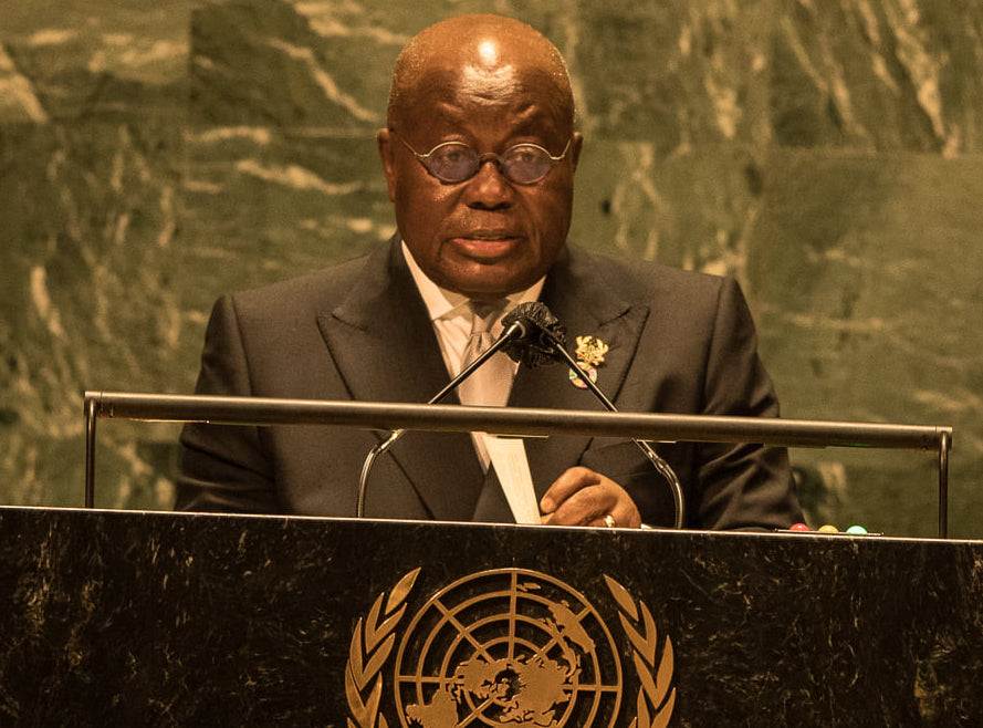 Nana Akufo-Addo s'exprimant à la tribune des Nations-Unies