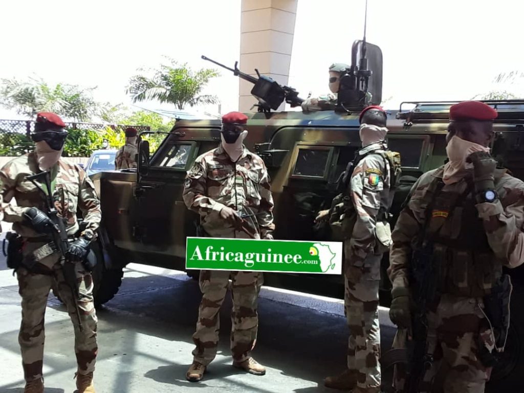 Arrivée du colonel Doumbouya et ses hôtes à Sheraton