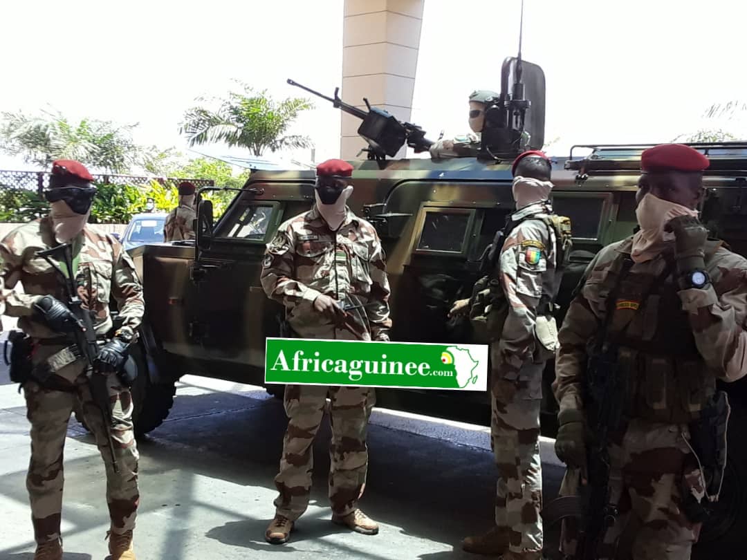 Arrivée du colonel Doumbouya et ses hôtes à Sheraton