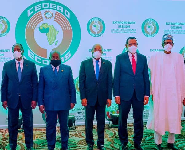 Des dirigeants de la communauté économique des Etats d'Afrique de l'Ouest