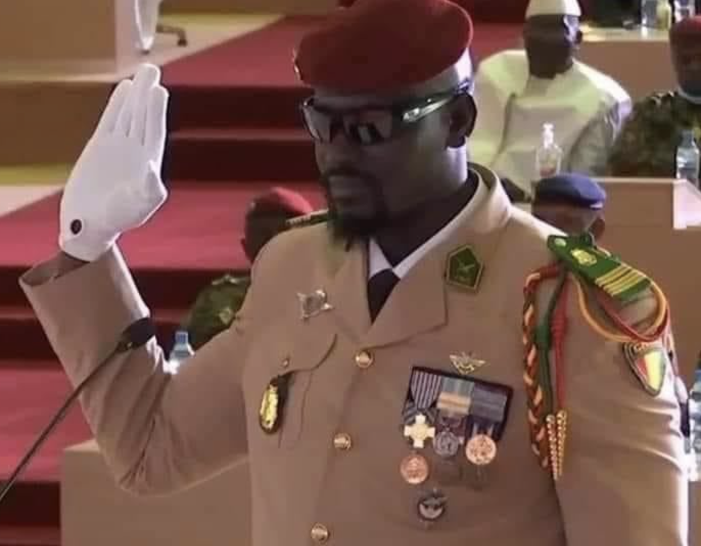 Colonel Mamadi Doumbouya, président du CNRD