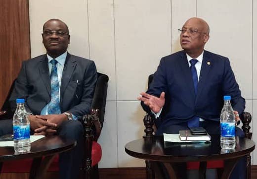 Jean Claude Kassi Brou président de la Commission de la CEDEAO et Francis Behanzin