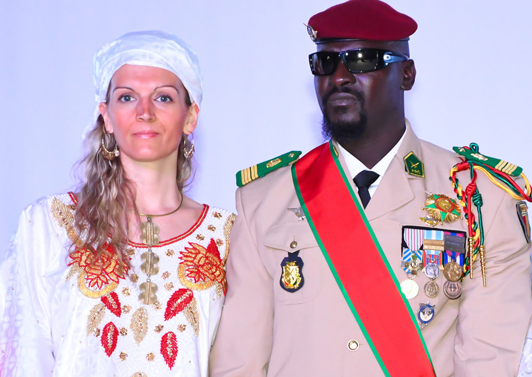Laurianne Doumbouya et son mari Mamadi, président de la transition guinéenne