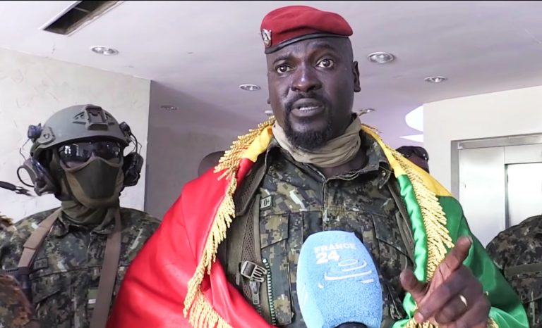 Colonel Mamadi Doumbouya, président de la transition guinéenne