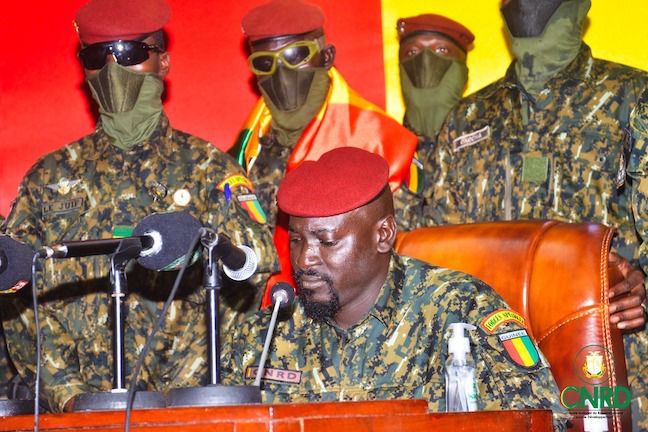 Colonel Mamadi Doumbouya, président de la transition guinéenne