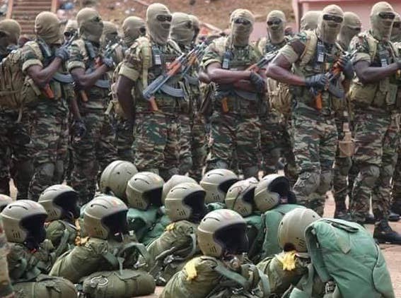 Des membres du Groupement des Forces Spéciales guinéennes