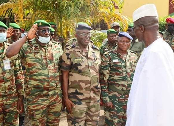 Le Général à la retraite Aboubacar Sidiki Camara dit Idi Amin, ministre délégué à la Présidence chargé de la Défense nationale