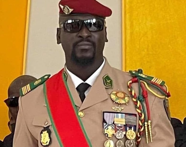 Colonel Mamadi Doumbouya, président de la transition guinéenne