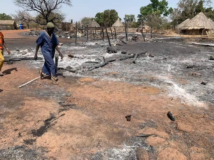 Incendie à Louggué